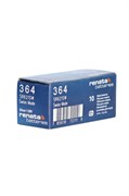 Батарейки серебряно-цинковые RENATA SR621SW  364 (0%Hg), упак. 10 шт 19647