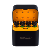 Зарядное устройство для аккумуляторов GoPower SmartCase Li-ion 8 слотов +4AA и 4AAA (1/45) 00-00031392