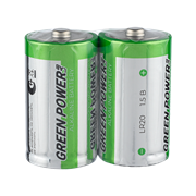 Батарейка GREEN POWERlab LR20 D Shrink 2 Alkaline 1.5V (2/12/144)(в упаковке 2шт) 00-00034159