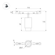 Светильник MAG-MICROCOSM-SPOT-ZOOM-R47-9W Day4000 (BK, 15-55 deg, 24V) (Arlight, IP20 Металл, 5 лет) 050988