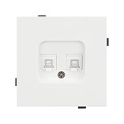 Механизм компьютерной розетки двойной SCT-TENDO-MPC2-SFPL-WH (RJ-45, CAT6) (Arlight, -) 054598