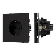 Механизм электрической розетки SCT-NOBE-MEU1-SFPL-BK (230V, 16A) (Arlight, -) 054277