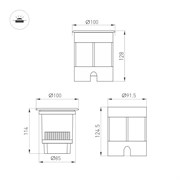 Светильник LTD-DAFNA-GROUND-R100-6W Day4000 (SL, 20 deg, 230V) (Arlight, IP67 Металл, 5 лет) 061182