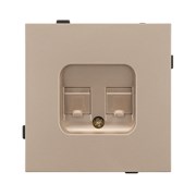 Механизм компьютерной розетки двойной SCT-TENDO-MPC2-PL-GD (RJ-45, CAT6) (Arlight, -) 054103