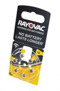 Батарейки для слуховых аппаратов RAYOVAC ACOUSTIC SPECIAL Type 10 BL6 (блистер 6шт) 5000252003212