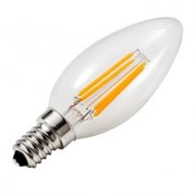 Свеча FL-LED Filament C35 7.5W E14 3000К 220V 750Лм 35*98мм FOTON_LIGHTING  -  лампа   прозрачная 609038