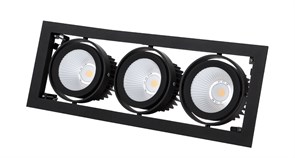 Светильник KARDO 3 25/830 60гр. черный - светодиодный встраиваемый   карданного типа DL-2000000768373