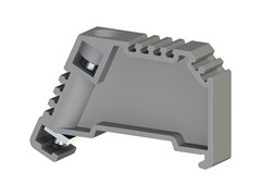 Klemsan, 495049, Упор на DIN-рейку MR35, с винтом, (серый); KD 3 00000001042