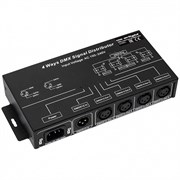 Контроллер-распределитель LN-DMX-4CH (230V) (Arlight, IP20 Металл, 1 год) 020586