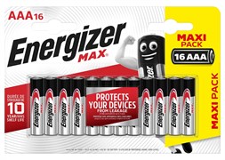 Батарейки ENERGIZER MAX LR03/E92/ААА BL16 (блистер 16шт) 7638900438291-1