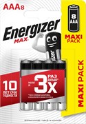Батарейки ENERGIZER MAX LR03/E92/ААА BL8 (блистер 8шт) 7638900410228