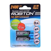 Аккумулятор ROBITON Rechargeable R6 АА RTU2400MHAA-2 BL2 (блистер 2шт) 09791Б
