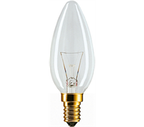 Лампа STANDART  B35  CL   40W  230V   E14   d  35 x 100  PHILIPS - 926000006814