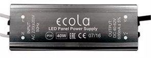 Драйвер Ecola LED panel Power Supply  40W 220V   для тонкой панели (дополнительные, отгружать можно без панелей, PQ*N40ELC) замена 608314 PBLN4OELT