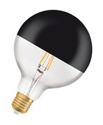 Vintage 1906 LED CL GLOBE125  MIRROR BLACK   FIL  55  7W/827 E27 178x125мм - глоб OSRAM 4058075091931