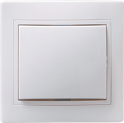 ВС10-1-0-КБ Выключатель 1кл 10А КВАРТА (белый) EVK10-K01-10-DM