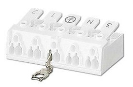 Клемма пятиполюсная с ламелью для заземления, маркировка 3-N-EZ-1-2 46.415.1114.50