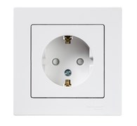 Розетка ATLASDESIGN без заземления 16А в сборе белый ATN000140