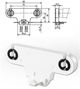 Патрон G13 двойной вставной высота оси 26мм 26.301.1002.50 26.301.1002.50