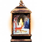 Фонарь "  новогодний светодиодный ""Олененок"" Gauss серия Holiday, 0,1W, тёплый свет,  бронзовый, батаре" HL031