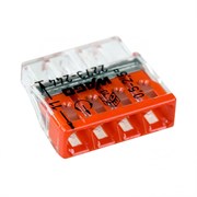 2273-244   4 конт., одноразовая, со смазк. Cu/Al, 24A 450V - клеммная колодка WAGO (100) 2273244