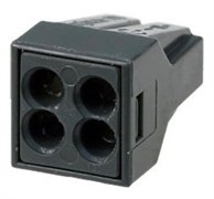 FJ-114  4/2,5 мм2, аналог WAGO - Клемма строительно-монтажная, Alu-paste 4*2,5 мм2 FJ-114