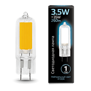 Лампа Gauss G4 AC220-240V 3.5W 260lm 4100K стекло LED 1/10/200 107807203