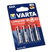 Батарейки VARTA LONGLIFE MAX POWER LR03/ААА BL4 (блистер 4шт) 4008496104734