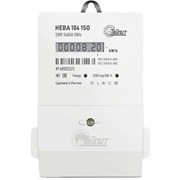 Счетчик э/энергии 1-фаз.,  5 - 60А к.т.1.0, 1-тар. электр. на 3 винта, ЖКИ "Нева" НЕВА 104 1S0 230V 5(60)А ЖКИ