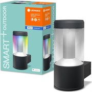 Фасадный светильник SMART BlueTooth MODERNLANTERNWALLRGBW 2000...6500K GF (фасадн. БРА, 12W, 176x110x240, 650 lm)-LEDV 4058075184572