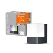 Фасадный светильник SMART OUTD WI-FI CUBE WALL RGBW 3000K DG (фасадн. БРА, 9,5W, 110x80x116, 450 lm)-LEDV 4058075478114