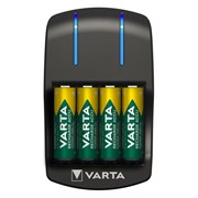Зарядное устройство VARTA Plug Charger + 4 аккумуляторных батарейки АА 2100 мАч 4008496850723