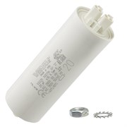 _WTB 20 мкФ ±5% 250V  d35 l95 M8x10 (Пласт. корпус/Wago/-40C...+85C) Конденсатор 528552