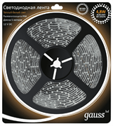 Лента LED 2835/60-SMD 4.8W 12V DC теплый белый IP66 (блистер 5м) 311000105