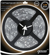 Лента LED 5050/30-SMD 7.2W  12V DC теплый белый  IP66 (блистер 5м) 311000107