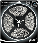 Лента LED 5050/30-SMD 7.2W  12V DC холодный белый (блистер 5м) 312000307