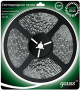 Лента LED 2835/60-SMD 4.8W  12V DC зеленый IP66 (блистер 5м) 311000605
