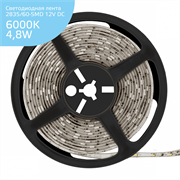 Лента Gauss LED Elementary 2835/60-SMD 4.8W 12V DC холодный белый IP66 (ZIP bag 5m) 356000305