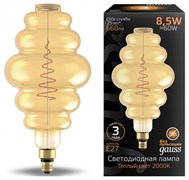 Лампа Gauss Filament Honeycomb 8.5W 660lm 2000К Е27 golden LED 1/2 161802105