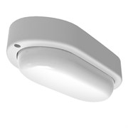 Светильник ЖКХ Gauss ECO овал 12W 940lm 4000K 160-260V IP65 198*96*53мм белый 1/40 161418212