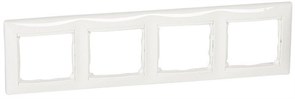 Рамка 4-пост. белая VALENA 774454