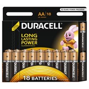 Батарейки Duracell Basic LR06 АА пальчиковые 18BL (блистер 18шт) 5000394107519