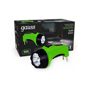 Фонарь ручной Gauss модель GFL105 7LED 60lm lead acid 700mAh LED 1/12/72 GF105