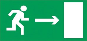 Пиктограмма "Бегущий человек стрелка направо" для светильника Pelastus PL EM 1.2 345х155мм 2000000015468