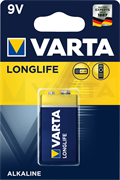 Батарейки VARTA LONGLIFE 9V Крона BL1 (блистер 1шт) 4008496525423