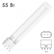 Лампа бактерицидная LightBest LBCQ 55W 2G11 700709012