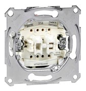 Выключатель 2-клавишный 10A Merten механизм 250В MTN3115-0000