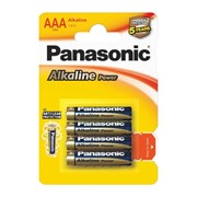 Батарейки мизинчиковые Panasonic Alkaline Power LR03/ААА BL4 (блистер 4шт) 5410853039334