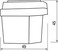 Датчик освещенности-фотоэлемент 6А белый, IP44, 1300w 360 гр. Feron 22055-1