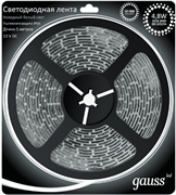 Лента LED 2835/60-SMD 4.8W 12V DC холодный белый IP66 (блистер 5м) 311000305